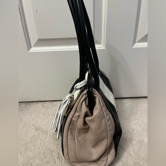 Vintage Koret Purse Handbag Tri color Black/White/Gray - Picture 5 of 7